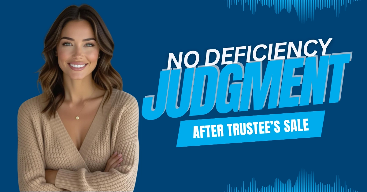 The Offer Company explaining Arizona’s no deficiency judgment rule after a trustee’s sale