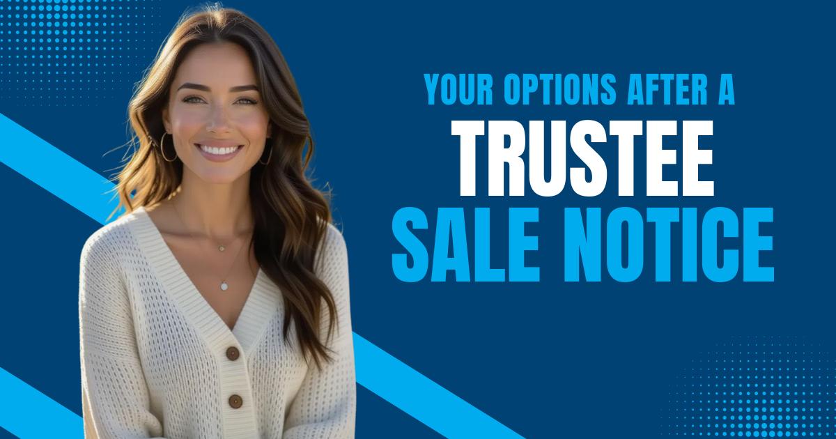 Hope from The Offer Company explaining homeowner options after receiving a Trustee Sale Notice in Arizona.