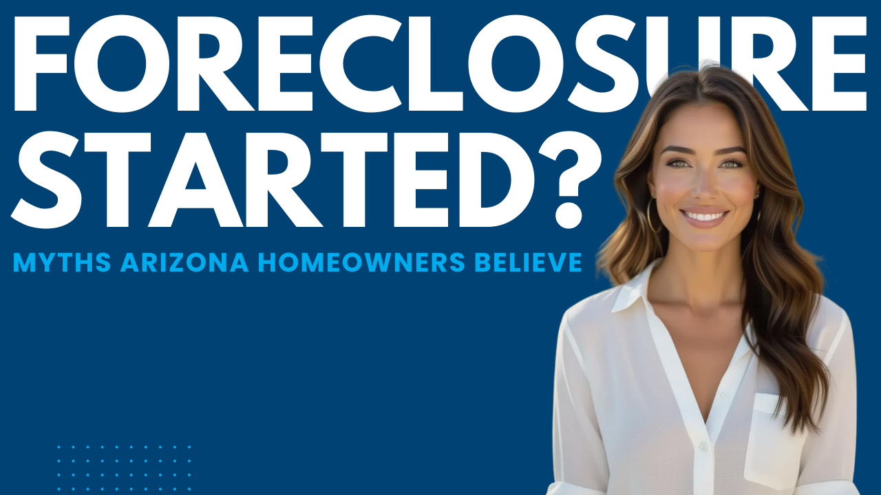 Arizona homeowner reviewing foreclosure myths and options before a trustee sale